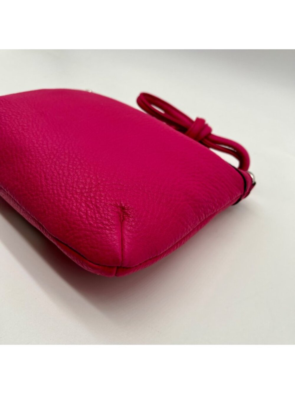 Calvin Klein Pink Pebbled Leather Crossbody Bag - Picture 9 of 10